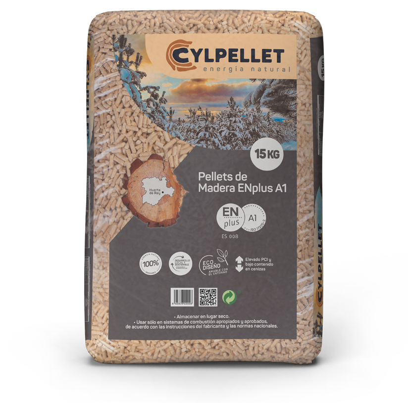 CYL PELLET – 2 Palet de 154 sacos de 15Kg Enplus A1